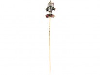 Ruby & Diamond Negress Tie Pin