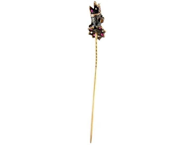 Ruby & Diamond Negress Tie Pin