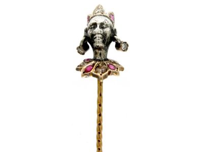 Ruby & Diamond Negress Tie Pin