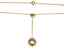 Peridot, Diamond & Pearl Pendant
