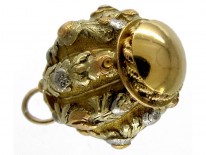 Three Colour Gold Barrel Charm