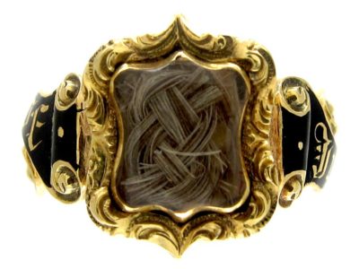 18ct Gold Georgian Mourning Ring