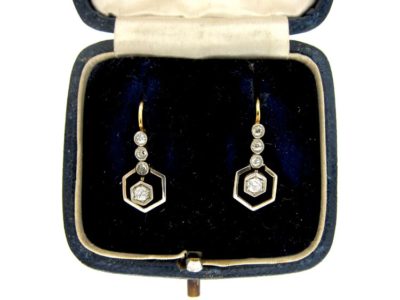 Diamond Drop Earrings