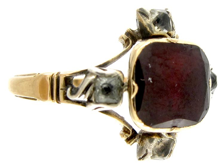 Georgian Garnet & Paste Ring