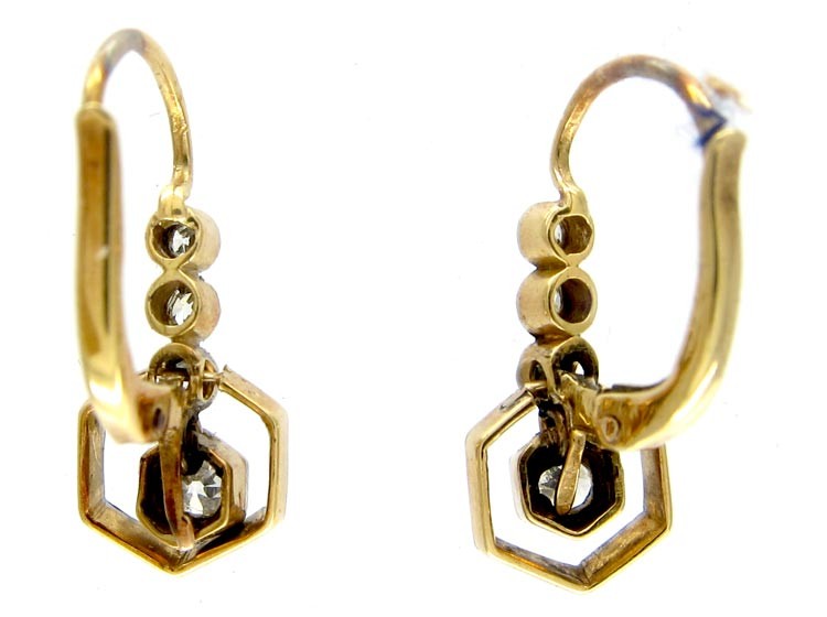 Diamond Drop Earrings
