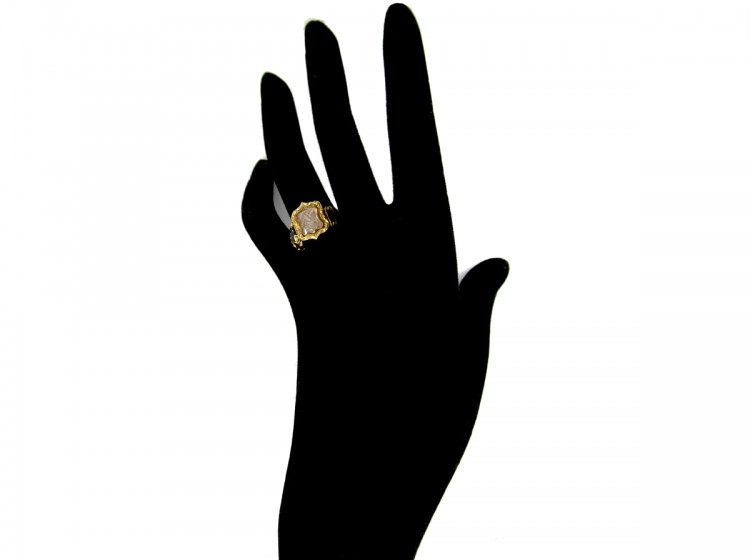 18ct Gold Georgian Mourning Ring