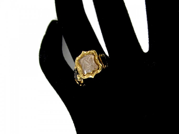 18ct Gold Georgian Mourning Ring