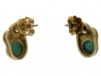 Turquoise & Pearl Stud Earrings