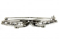Art Deco Double Clip Diamond Brooch