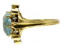 Edwardian Aquamarine & Diamond Ring