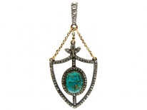 Diamond Scarab Pendant