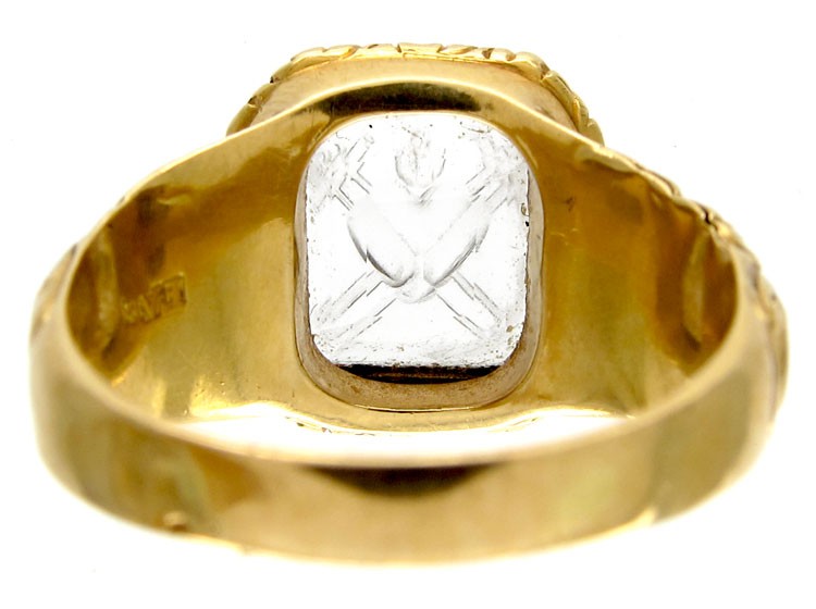 Rock Crystal Intaglio Ring