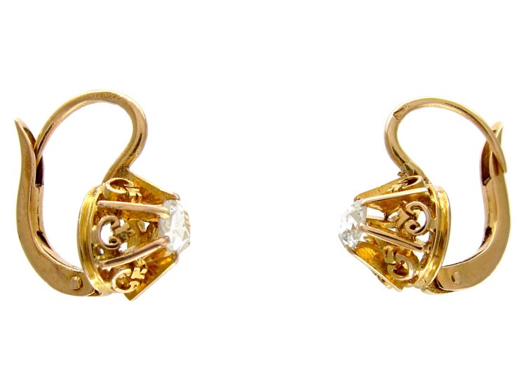 Rose Diamond Earrings