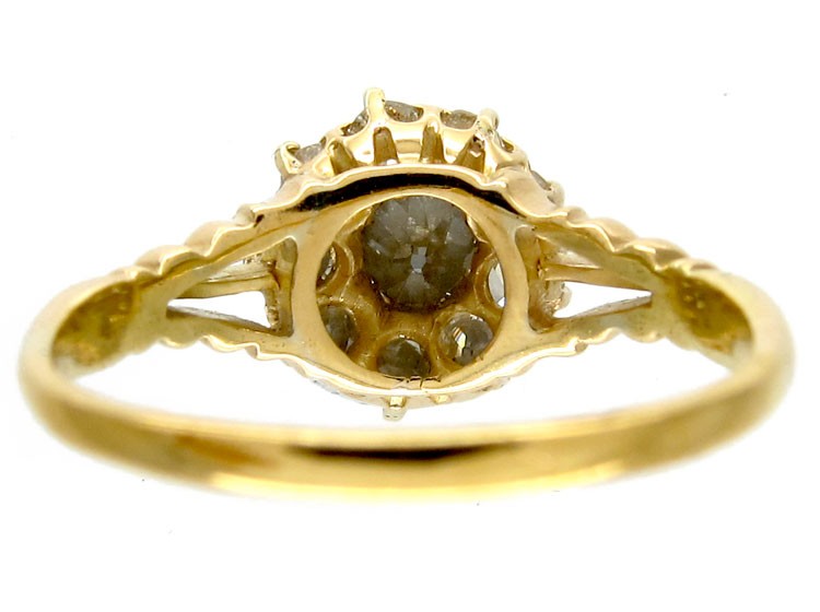 Victorian Diamond Cluster Ring