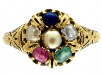 Victorian Multi Stone Ring