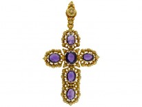 Amethyst Gold Cross