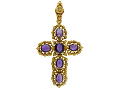 Amethyst Gold Cross