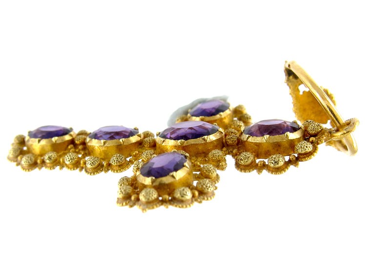 Amethyst Gold Cross
