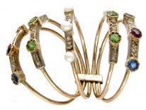 Multi Gemstone Harem Ring