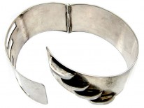 Silver Retro Bangle