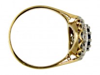 Sapphire & Diamond Cluster Ring