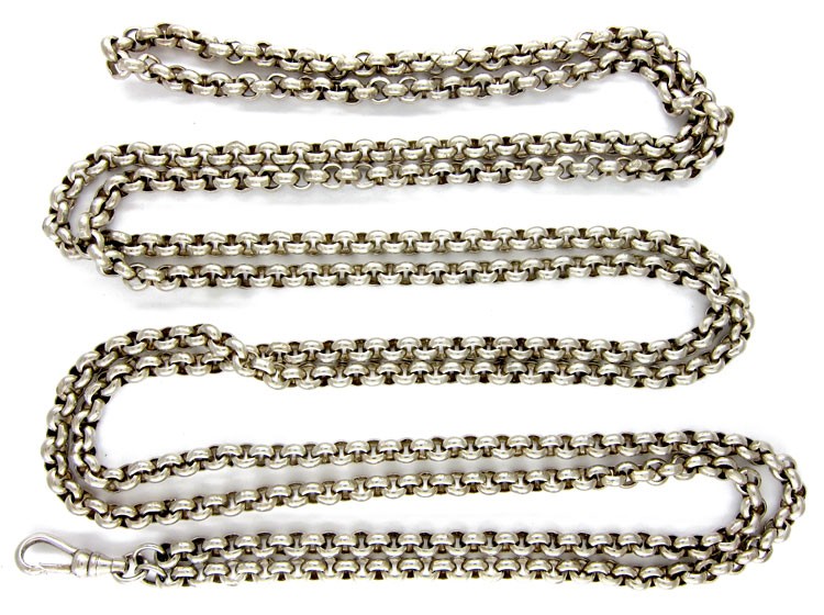 Victorian Silver Guard Chain