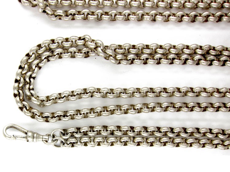 Victorian Silver Guard Chain
