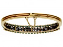 Turquoise & Diamond Bangle