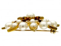 Pearl & Diamond Victorian Brooch