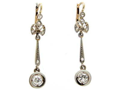 Art Deco Diamond Drop Earrings