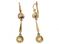 Art Deco Diamond Drop Earrings