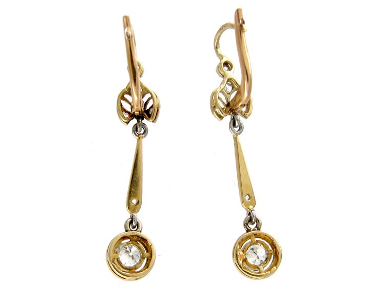Art Deco Diamond Drop Earrings