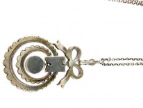 Edwardian Silver Bow Pendant