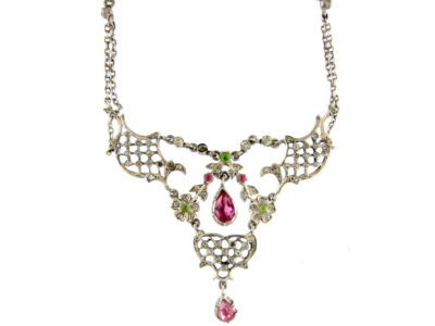 Edwardian Silver & Paste Necklace
