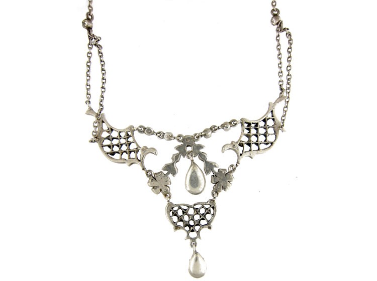 Edwardian Silver & Paste Necklace