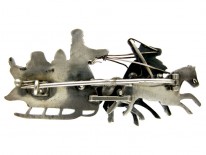 Russian Troika Brooch