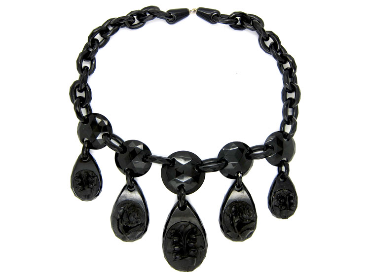 Victorian Jet Necklace (922B) | The Antique Jewellery Company