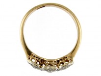 Triple Cluster Diamond Ring