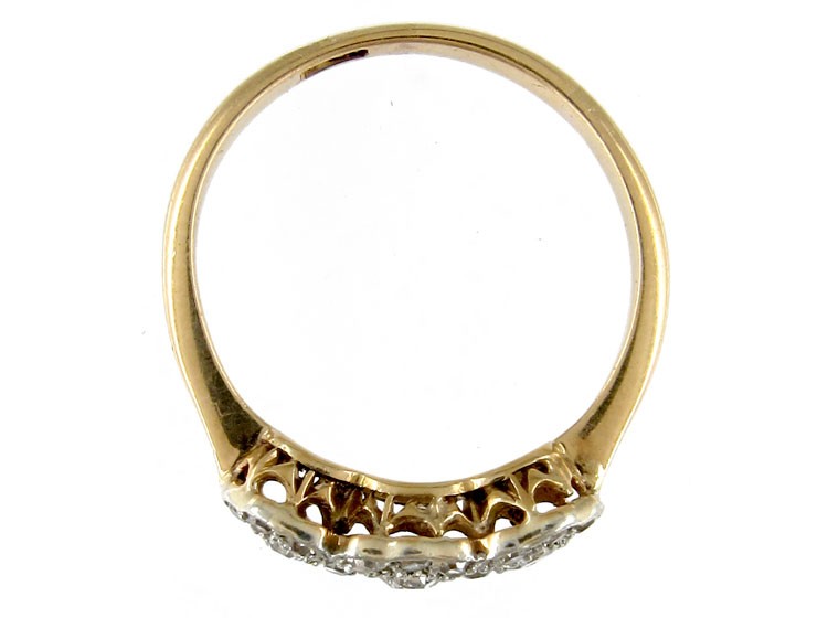 Triple Cluster Diamond Ring