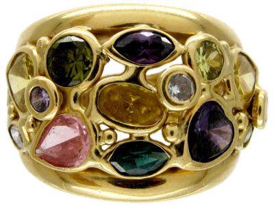 Multi Gemstone Ring