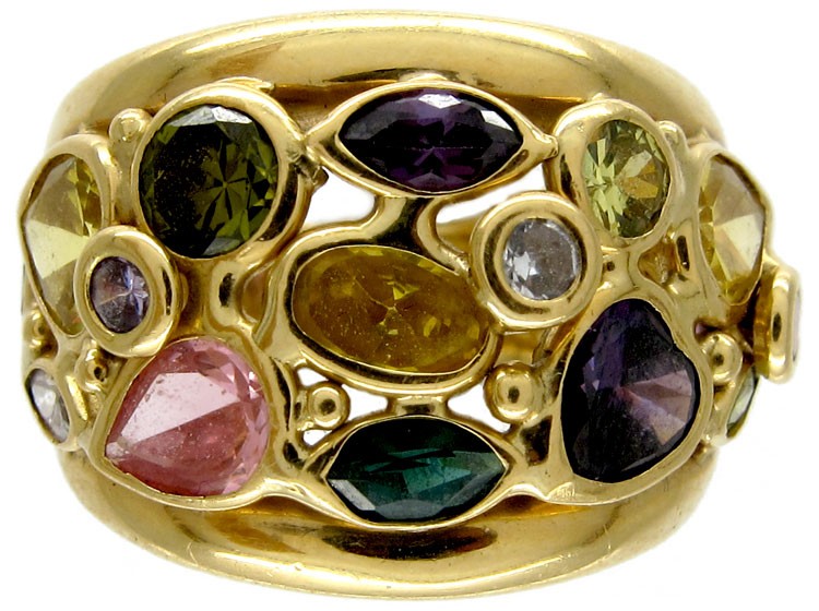 Multi Gemstone Ring