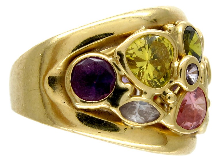 Multi Gemstone Ring