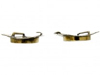 Victorian Silver Buckle with Double Miniature of Figures in a Mountainous Landscape