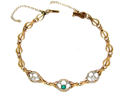 Emerald & Diamond Bracelet