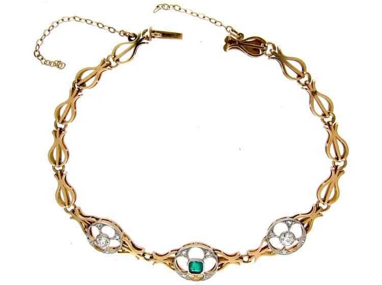 Emerald & Diamond Bracelet