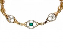 Emerald & Diamond Bracelet