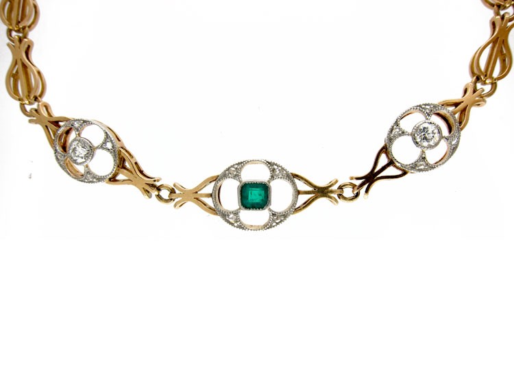 Emerald & Diamond Bracelet
