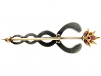 Caduceus Brooch