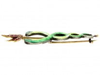 Caduceus Brooch