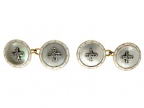 Gold & Mother of Pearl Cufflinks